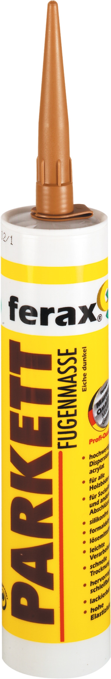 Ferax Parkettfugenmasse Buche dunkel matt, 310 ml | Buche dunkel matt | 120120005